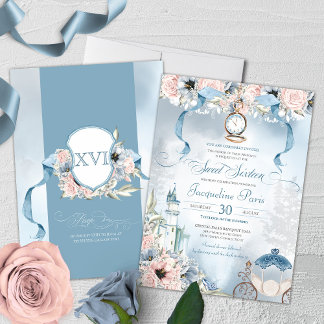 Fairy Tale Princess Cinderella Sweet 16 Geburtstag Einladung