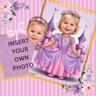 Fairy Tale Princess Keepake - Lilac und Pink Einladung