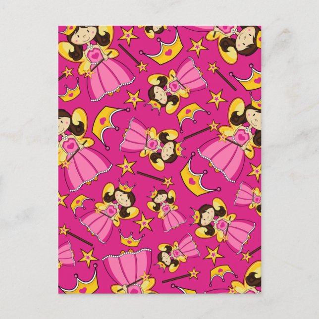 Fairy Tale Princess Postcard Postkarte (Vorderseite)