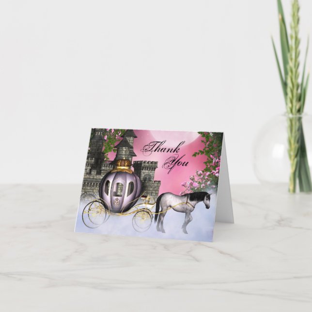 Fairy Tale Princess Vielen Dank Dankeskarte (Vorderseite)