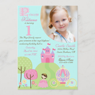Fairy Tale Prinzessin Erster Geburtstag Einladung