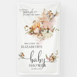 Fairy Tale Pumpkin Fall Baby Dusche Willkommen Banner