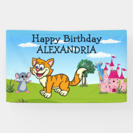 Fairy Tale Pussy Cat Fab London Queen Visit Fun Banner