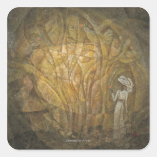 Fairy Tale Quadratischer Aufkleber