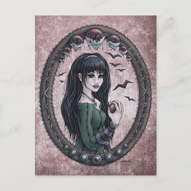 Fairy Tale "Snow White" Fantasy Art Postcard #1 Postkarte (Vorderseite)