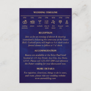 Fairy Tale Timeline Wedding Details Lila Gold Begleitkarte