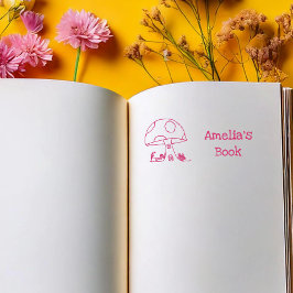 Fairy Tale Toadstool House Dieses Buch gehört zu S Gummistempel