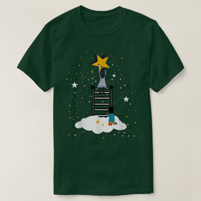 Fairy Tale Traumhafte Landschaft für die Sterne Py T-Shirt (Design vorne)