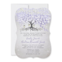 Fairy Tale Ultra Violet Heart Leaf Tree Wedding