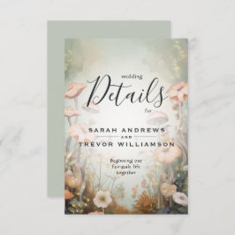 Fairy Tale Woodland Fairycore Romance Begleitkarte