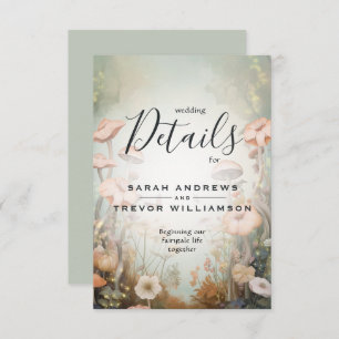 Fairy Tale Woodland Fairycore Romance Begleitkarte