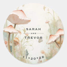 Fairy Tale Woodland Fairycore Romance Runder Aufkleber