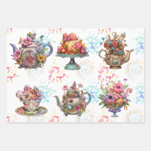 Fairy Tea Party Geschenkpapier Set
