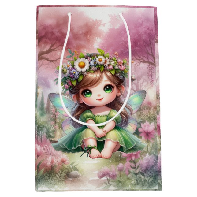 Fairy Tea Party Mittlere Geschenktüte (Vorderseite)