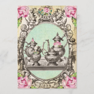 *FaiRy Tee-Party-Gruß-Karte iNViTaTioNs* Einladung