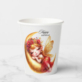 Fairy Theme Birthday Paper Cups Pappbecher