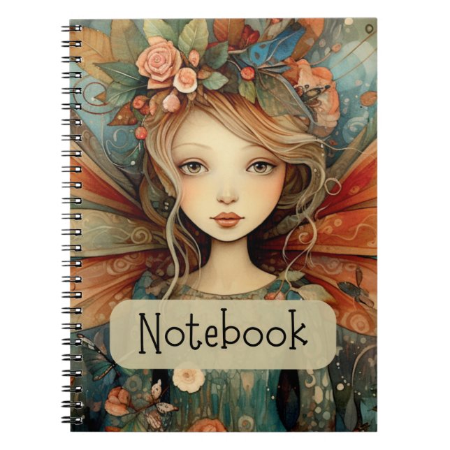 Fairy Themed Notebook Notizblock (Vorderseite)