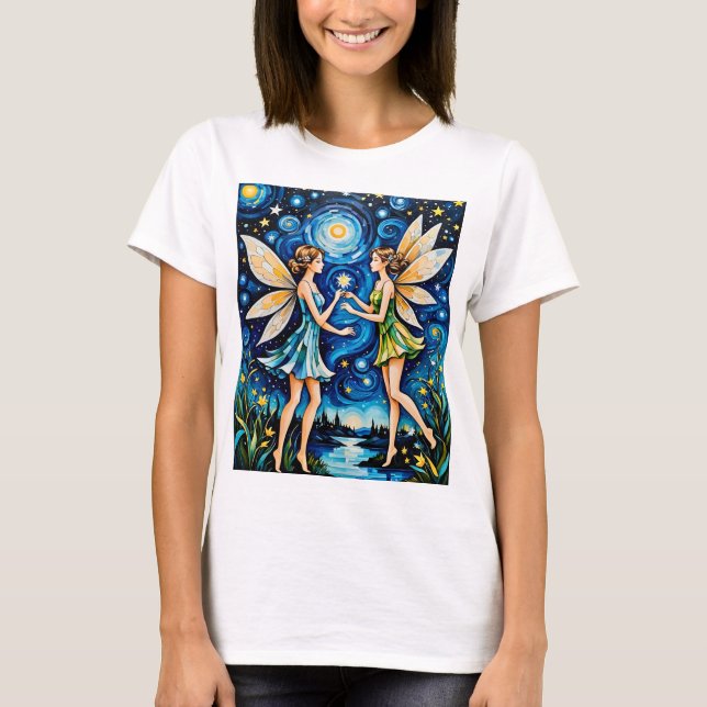 Fairy to Shirt Dreamland Starry Night T-Shirt (Vorderseite)