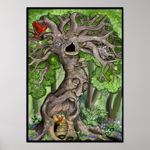 Fairy Tree Zuhause Poster