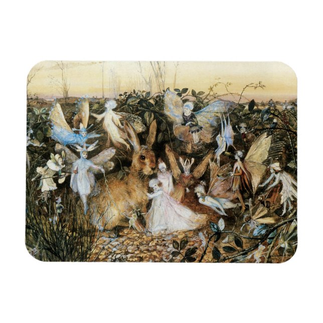 Fairy Twilight von John Anster Fitzgerald Magnet (Horizontal)
