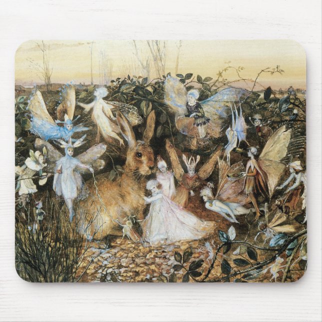 Fairy Twilight von John Anster Fitzgerald Mousepad (Vorne)