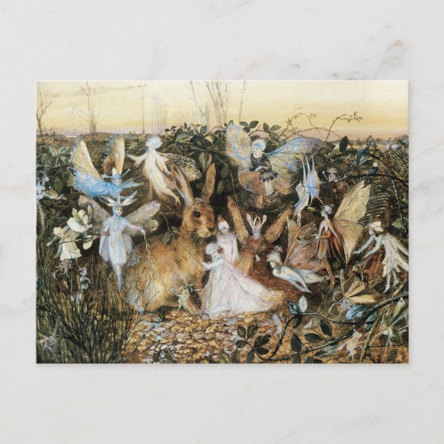 Fairy Twilight von John Anster Fitzgerald Postkarte (Vorderseite)