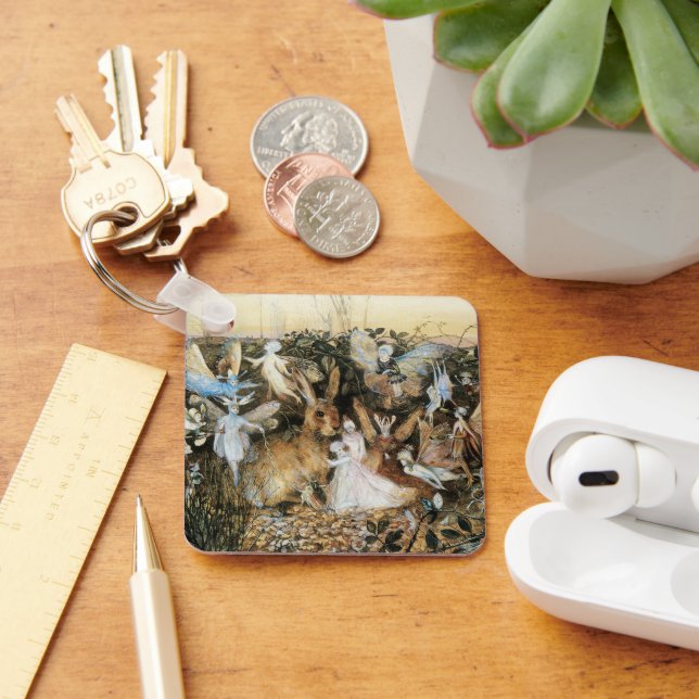 Fairy Twilight von John Anster Fitzgerald Schlüsselanhänger (Schreibtisch)