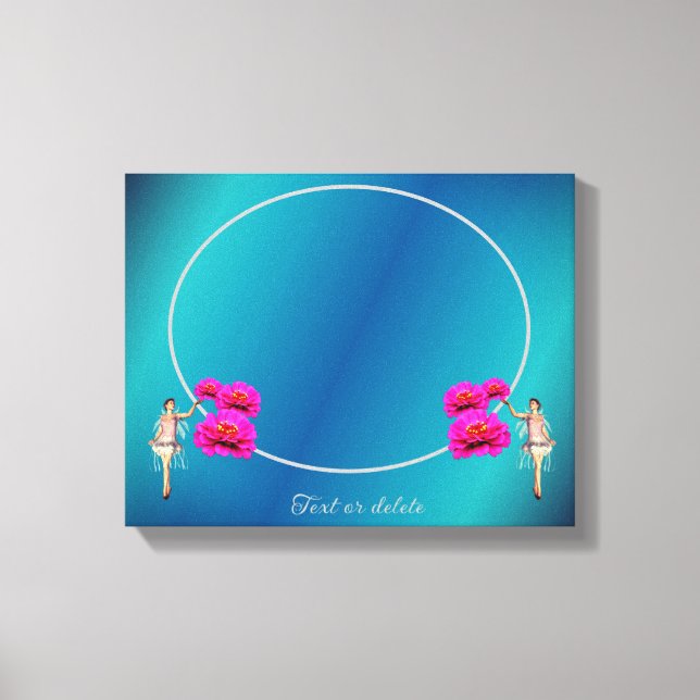 Fairy und Blume Personalisiert hinzufügen Ihr eige Leinwanddruck (Vorderseite)