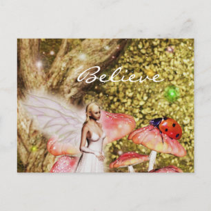 Fairy und die Ladybug-Postkarte Postkarte