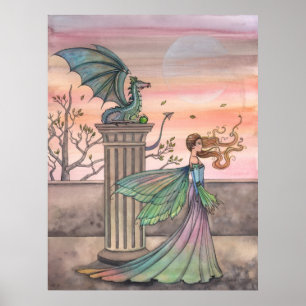 Fairy und Dragon Poster Der Hofgarten