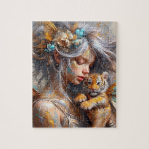 Fairy und ihr Baby Tiger Fairy Puzzle