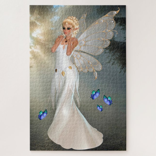 Fairy und Schmetterlinge Puzzle (Vertikal)