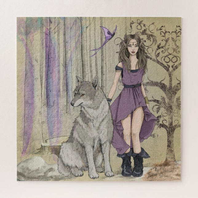 Fairy und Wolf Puzzle (Horizontal)