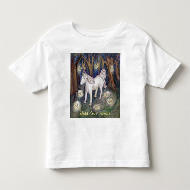 Fairy Unicorn Forest Fantasy Art Custom T - Shirt (Vorderseite)