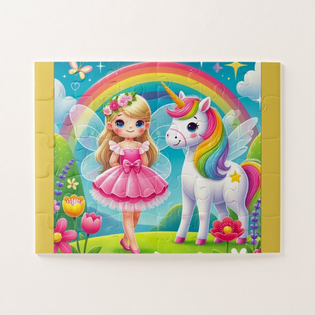 "FAIRY & UNICORN" JIGSAW PUZZLE (Horizontal)
