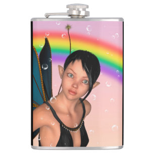 Fairy unter Rainbow Flachmann