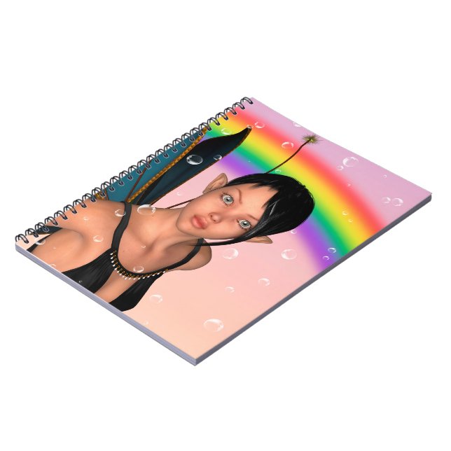 Fairy unter Rainbow Notizblock (Linke Seite)