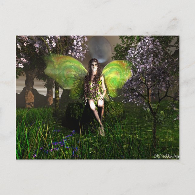 Fairy Vineglitter Postkarte (Vorderseite)