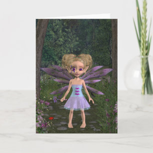 Fairy Violet - Grußkarte Karte