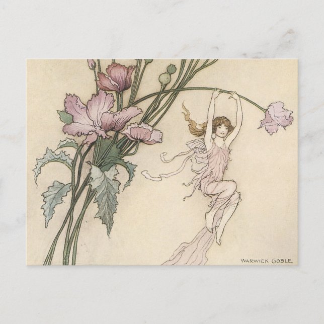 Fairy voll von Joy Postcard Postkarte (Vorderseite)