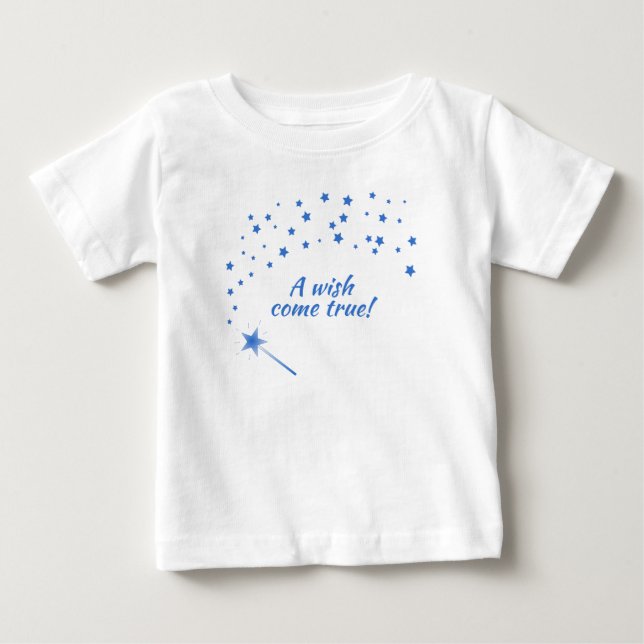 Fairy Wand & Stars, ein Wunsch wird wahr Baby T-shirt (Vorderseite)
