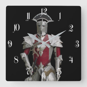 Fairy Warrior Quadratische Wanduhr
