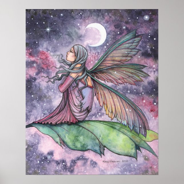 Fairy Watercolor Molly Harrison Art Poster (Vorne)