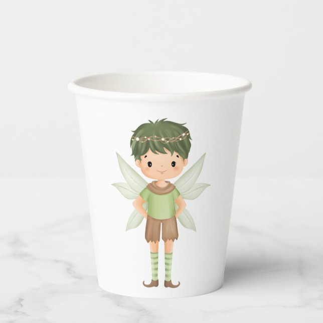 Fairy Wearing Green Pappbecher (Vorderseite)