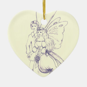 Fairy Wedding Keramik Ornament