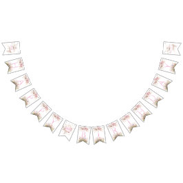 Fairy Wildblume Pink Geburtstagseinladung Wimpelkette