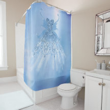 Fairy Wing Ice Gown | Frost Blue Iridescent Sheen