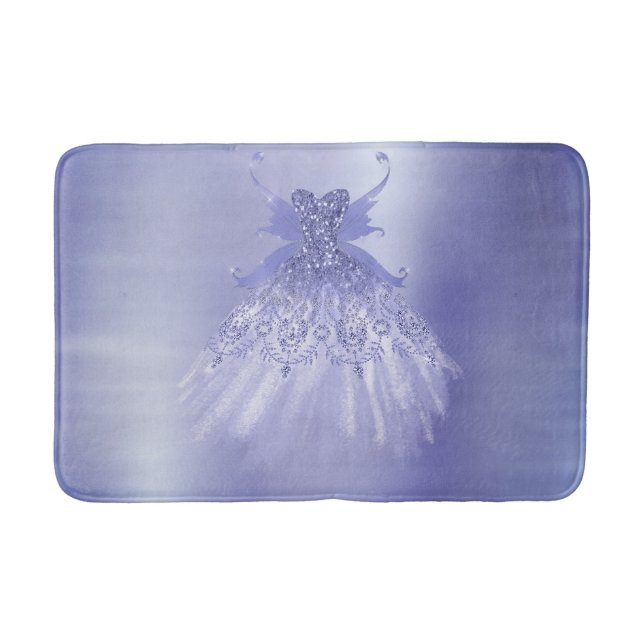 Fairy Wing Lavender Gown | Lila Iridescent Sheen Badematte (Vorderseite)