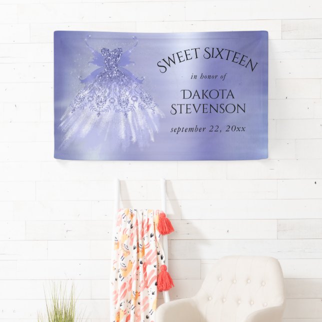 Fairy Wing Lavender Gown | Lila Iridescent Sheen Banner (Insitu)