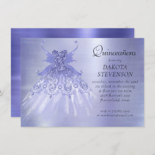 Fairy Wing Lavender Gown   Lila Iridescent Sheen Einladung